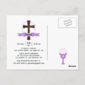 ブラック・ガール・ファースト・ホリー・コミュニオン ポストカード (裏面)