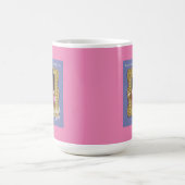 ブラック・ガールLoves Mug in purple with Pink BG コーヒーマグカップ (中央)