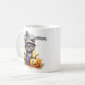 ブラック+キティ+キャット | ハッピー+ハロウィン コーヒーマグカップ (正面左)