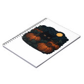 ブラック・キャット・イン・ザ・パッチクラシックTシャツ ノートブック (左側)