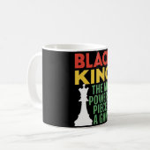 「ブラック・キング：最もパワフルな作品 コーヒーマグカップ (正面左)