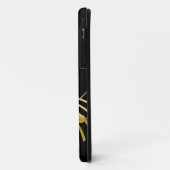 ブラック·ギターオン·ゴールデン·ミュージック·スコアiPhoneケース Case-Mate iPhoneケース (裏面/左)