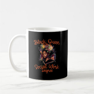 ブラック・クイーン・ソーシャル・ワーク・ワーカーの学位の取得 コーヒーマグカップ