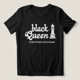 ブラック・クイーン・パワーTシャツ – チェス盤を支配せよ トライブレンドTシャツ
