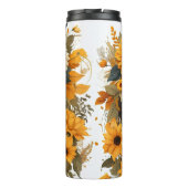 ブラック・クイーン・フローラ・アフロ・メラニン女性の花愛 タンブラー (裏面)