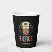 ブラック・クイーン |激しい |黒い女性 紙コップ (裏面)