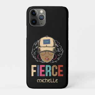 ブラック・クイーン 激しい 黒い女性 iPhone 11 PROケース