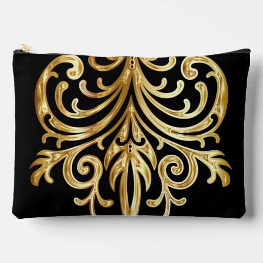 ブラック、クリスマスプレゼント機関®大 アクセサリーポーチ (正面)