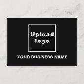 ブラック | クリスマス | ビジネス | 小型フラットカード (裏面)