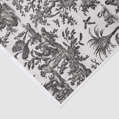 ブラック&クリームトワフランスのールデザイン 薄葉紙 (詳細)