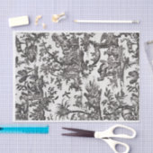 ブラック&クリームトワフランスのールデザイン 薄葉紙 (クラフト)