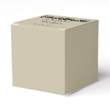 ブラック&クリームフローラエンボス結婚式の引き出物箱