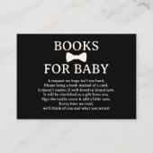 ブラック&クリームボウタイブブックベビー エンクロージャーカード (正面)