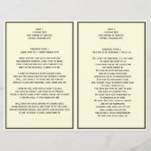 ブラック&クリーム葬儀サービス順プログラム (裏面)