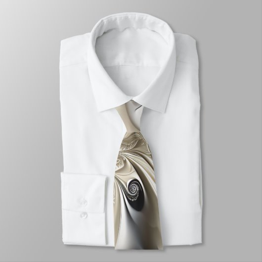 ブラック&クリーム ネクタイ (タイ)