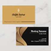 ブラック&グッドカスタムミニマエレガントリスト 名刺 (正面/裏面)