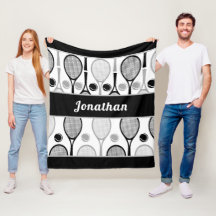 ブラック&グモダンレーテニスプレーヤーコーチ名スポーツ