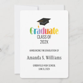 ブラック・グラッド・キャップ卒業発表 セーブザデート