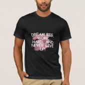 ブラック グラフィック Tシャツ | マインドセット 引用Tシャツ (正面)