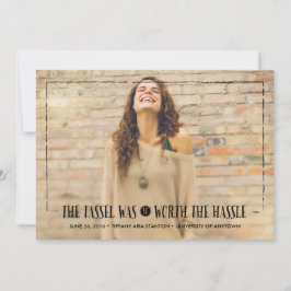 ブラック・グラード発表のタッセル・ワース・ザ・ハッスル 招待状