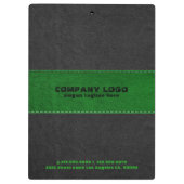 ブラック&グリーンのヴィンテージレザーのストライプ画像 クリップボード (裏面)