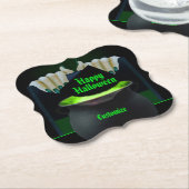 ブラック&グリーンウィッチズビール ペーパーコースター (アングル)