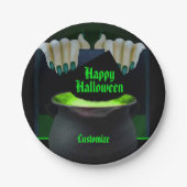 ブラック&グリーンウィッチズビール ペーパープレート (正面)