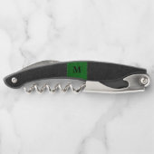 ブラック&グリーンフェイクレザー ソムリエナイフ (裏面)