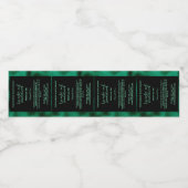 ブラック&グリーンフォイル香水ローラボトルラベル ペットボトルラベル (シングルラベル)