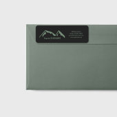 ブラック&グリーンマウンテンズ差出人住所ラベル ラベル