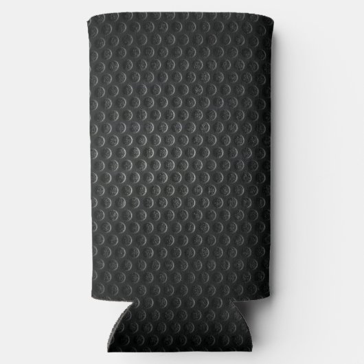 ブラック&グレイあなたの名前を追加Tall Seltzerクーラーボックス スリム缶クーラー (裏面)