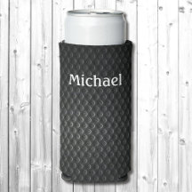 ブラック&グレイあなたの名前を追加Tall Seltzerクーラーボックス