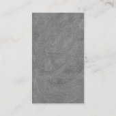 ブラック&グレイモダンプレーンプロフェッショナル 名刺 (裏面)