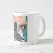 ブラック&グレーのキッテン杯2016 ジャンボコーヒーマグカップ (正面右)