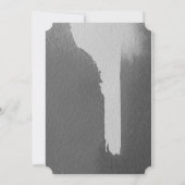 ブラック＆グレーの独身パーティー招待状 招待状 (裏面)