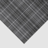 ブラック&グレータータンチェック格子模様プリント 薄葉紙 (詳細)