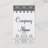 ブラック&グレーダマスクファインアートディーラー名刺 名刺 (裏面)