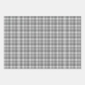 ブラック&グレープレイドラッピング紙シートセット ラッピングペーパーシート (正面2)