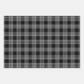 ブラック&グレープレイドラッピング紙シートセット ラッピングペーパーシート (正面)