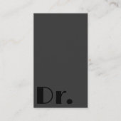 ブラック&グレー医療医師医療 名刺 (正面)