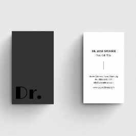 ブラック&グレー医療医師医療 名刺