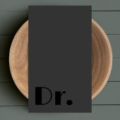 ブラック&グレー医療医師医療 名刺