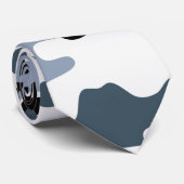 ブラック&グレー迷彩柄ネックタイ ネクタイ (ロール)