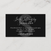 ブラック グレー まつげリフト チント アフターケア 指示 名刺 (正面)