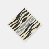 ブラック、グレー、クリームで引き出し スタンダードカクテルナプキン (角)