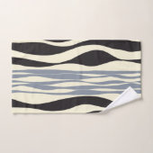 ブラック、グレー、クリームで引き出し バスタオルセット (ハンドタオル)