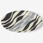 ブラック、グレー、クリームで引き出し ペーパープレート (アングル)