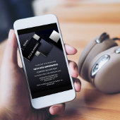 ブラック グレー サプライズ 95歳の誕生日パーティー 招待状