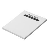 ブラック グレー モダン プレーン シンプル ミニマリスト ノートパッド (回転)