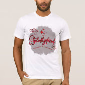 ブラック&グレーStr8リクダットシャツ Tシャツ (正面)